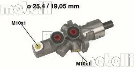 Циліндр гальмівний головний Metelli 05-0176