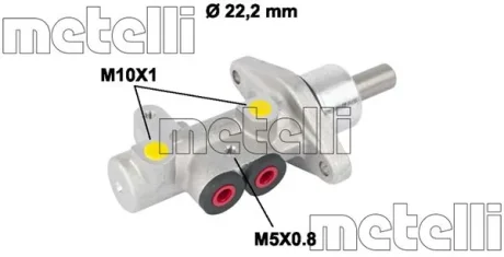 Циліндр гальмівний головний Metelli 05-0549
