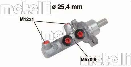 Циліндр гальмівний головний Metelli 05-0569