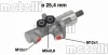 Циліндр гальмівний (головний) Audi A4/A6/Skoda Superb/VW Passat 1.6-4.2 97-09 (d=25.4mm) (Aluminium) Metelli 05-0613 (фото 1)