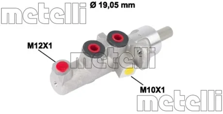 Циліндр гальмівний головний Metelli 05-0620