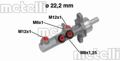Циліндр гальмівний головний Metelli 05-0721