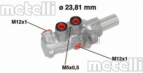 Головний гальмівний циліндр Metelli 05-0749