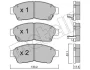 Комплект гальмівних колодок (дискових) Metelli 22-0149-0 (фото 2)