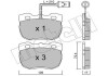 Комплект гальмівних колодок (дискових) Metelli 22-0177-0 (фото 1)