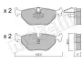 Комплект гальмівних колодок (дискових) METELLI Metelli 22-0210-0 (фото 9)