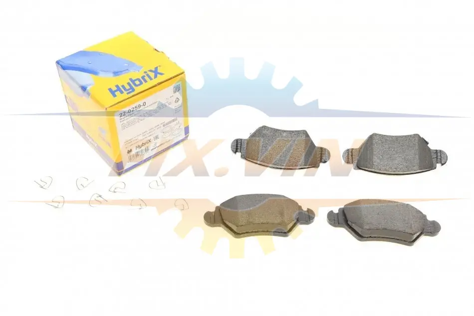 Комплект гальмівних колодок (дискових) METELLI Metelli 22-0259-0 (фото 1)