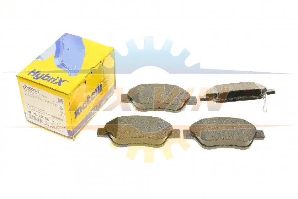 Комплект гальмівних колодок (дискових) METELLI Metelli 22-0321-2 (фото 1)