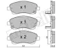 Комплект гальмівних колодок (дискових) Metelli 22-0450-0 (фото 9)