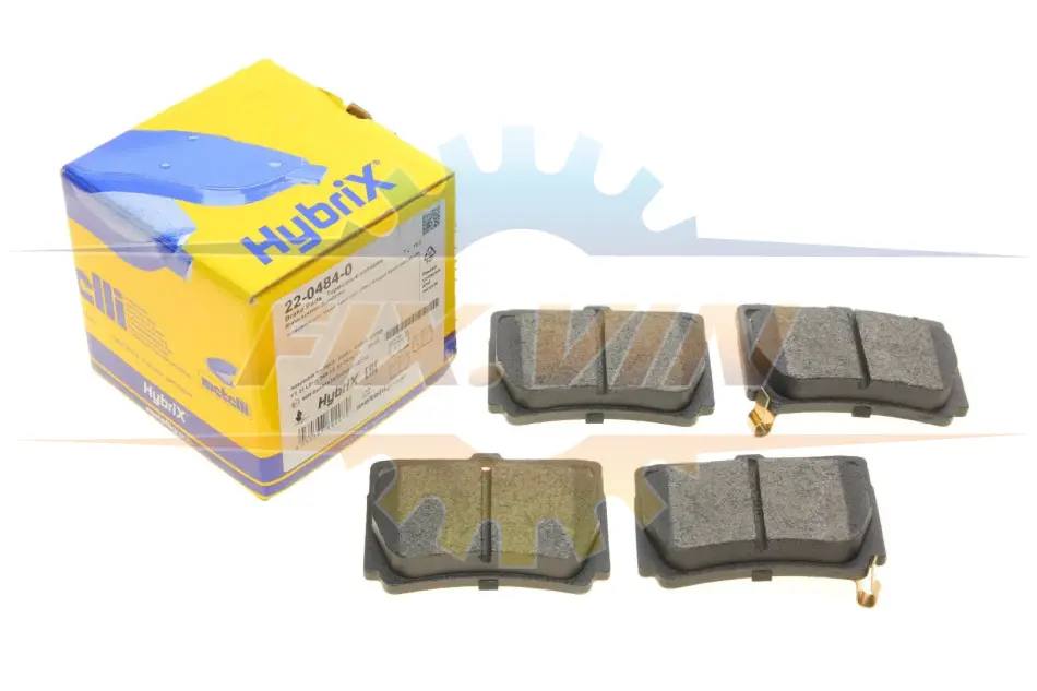 Комплект гальмівних колодок (дискових) Metelli 22-0484-0 (фото 1)