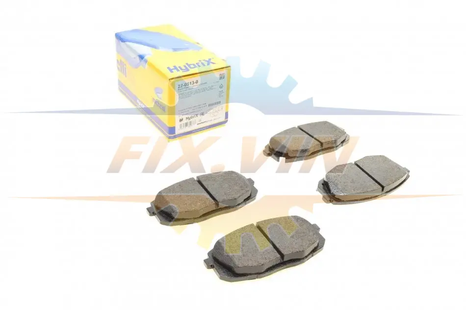 Колодки гальмівні (передні) Hyundai i30/Kia Cee\'d/Carens/Cerato/Soul 02- METELLI Metelli 22-0513-0 (фото 1)