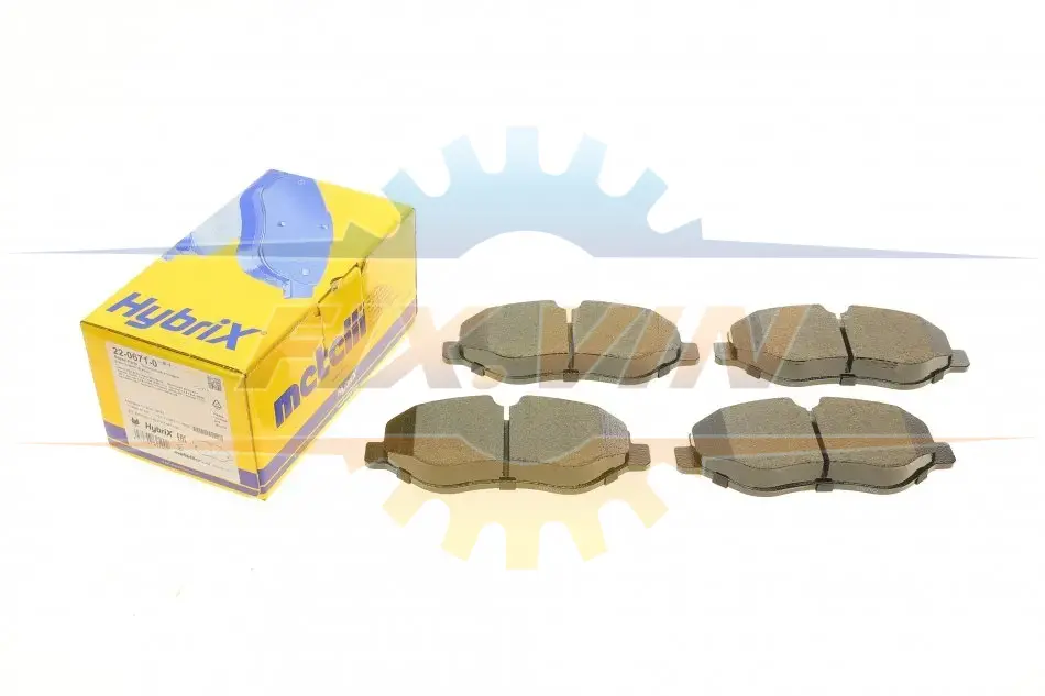 Комплект гальмівних колодок (дискових) METELLI Metelli 22-0671-0 (фото 1)