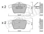 Комплект гальмівних колодок (дискових) Metelli 22-0688-0 (фото 2)