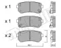 Комплект гальмівних колодок (дискових) Metelli 22-0725-0 (фото 13)