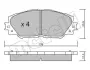 Комплект гальмівних колодок (дискових) METELLI Metelli 22-0747-0 (фото 9)