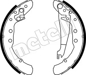 Колодки гальмівні (задні) Audi 100/80 76-96/VW Caddy II/Golf III/Passat 88-05 (барабанні) (230x40) Metelli 53-0009