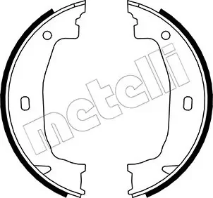 Колодки ручника BMW 1 (E81/E87/F20)/3 (F30/F80/E90/E93/E46) 98- (160x20) Metelli 53-0018
