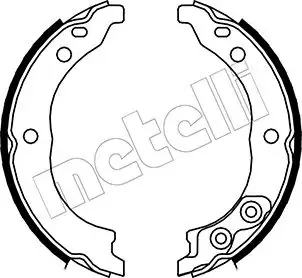 Колодки ручника Citroen Jumper/Fiat Ducato/Peugeot Boxer 94-02 (170x45) Metelli 53-0089 (фото 1)