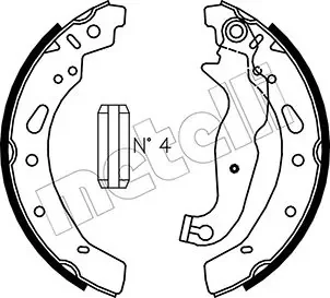 Колодки гальмівні (задні) Mazda 2 07-/Toyota Yaris 15- (барабанні) (200x32) Metelli 53-0148