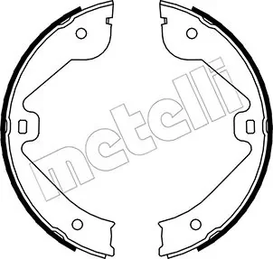 Колодки ручника Audi Q7/VW Touareg/Porsche Cayenne/Land Rover Range Rover 2.5-6.0 02- (210x31) Metelli 53-0244
