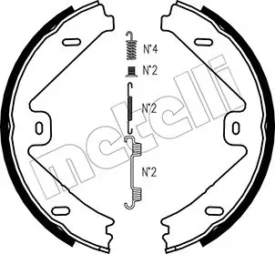 Комплект гальмівних колодок MB E-class (W212/S212)/GLK-class (X204) 09-15 (180x25) Metelli 53-0250K