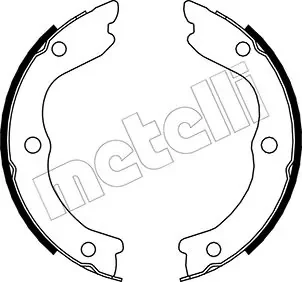Колодки ручника Nissan Interstar/X-Trail 01- (170x22) Metelli 53-0293