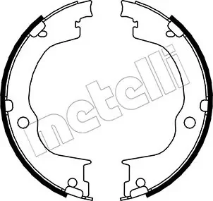 Колодки ручника Opel Antara/Chevrolet Captiva 06- (180x26) Metelli 53-0317