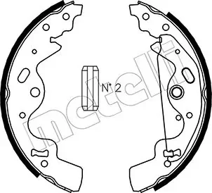 Колодки ручника Land Rover Freelander 1.8/2.0/2.5 98-06 (254x45) Metelli 53-0370