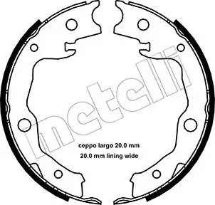Колодки ручника Nissan X-Trail 07-/Qashqai 07-/Toyota Rav 4 III 05- (172x32) Metelli 53-0450 (фото 1)