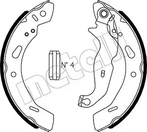 Колодки гальмівні (задні) Ford Fiesta 08- (барабанні) (200x32) Metelli 53-0490
