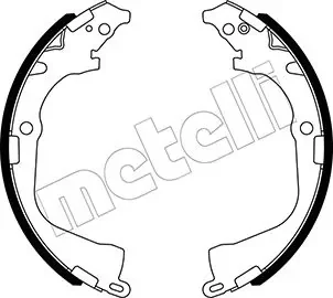 Колодки гальмівні (задні) Fiat Toro 1.3-2.4 16-/VW Amarok 2.0 TDI 10- (барабанні) (295x57) Metelli 53-0529