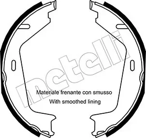 Колодки ручника Volvo XC90 02-/XC 60 I 11- (177,8x25) Metelli 53-0530