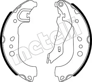 Колодки гальмівні (задні) Seat Toledo/Skoda Rapid/Roomster 1.0/1.2/1.4 TSI/1.6 TDI 06-15 (барабанні) (228.6x32) Metelli 53-0537