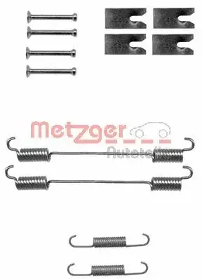 Монтажний к-кт гальмівних колодок METZGER 105-0862 (фото 1)