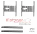Монтажний к-кт гальмівних колодок METZGER 109-1660 (фото 1)