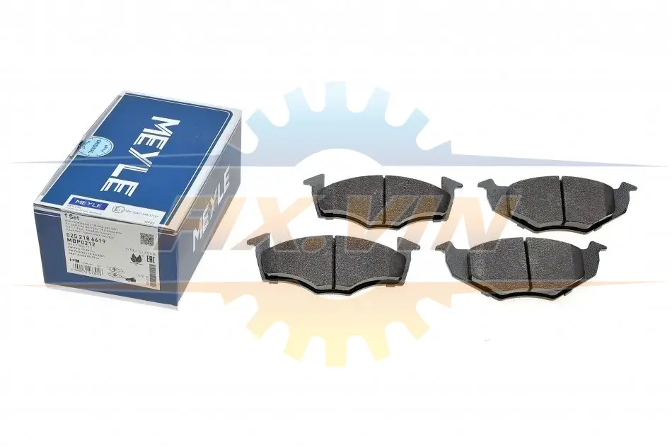 Колодки гальмівні (передні) Seat Cordoba/Ibiza/Toledo 93-02/VW Golf III/Polo 91-02 MEYLE 025 218 6619 (фото 1)