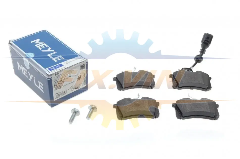 Колодки гальмівні (задні) VW Polo 01-/Skoda Fabia 99-08/Seat Cordoba/Ibiza 02-09(TRW)(з датчиком) MEYLE 025 238 2317/W (фото 1)