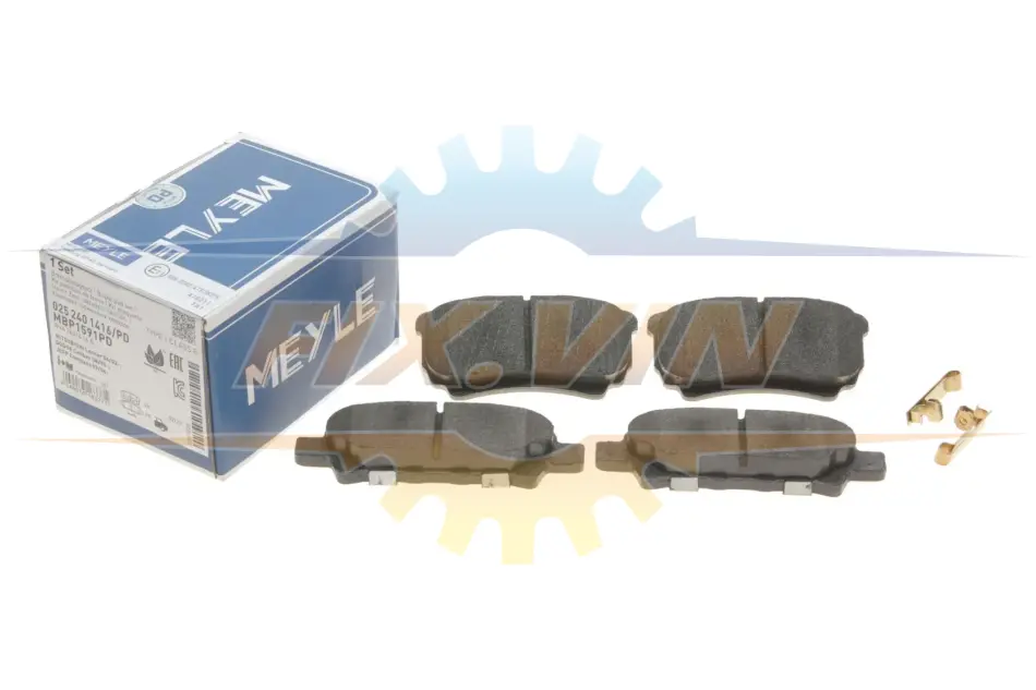 Колодки гальмівні (задні) Mitsubishi Outlander/Lancer 01- (Akebono) MEYLE 025 240 1416/PD (фото 1)