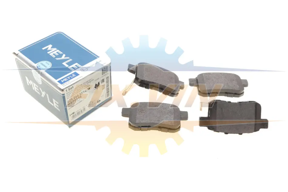 Колодки гальмівні (задні) Honda Accord VIII 2.0-2.4i 08- (Nissin) MEYLE 025 244 3514/W (фото 1)