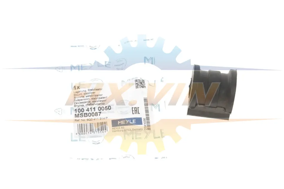Втулка стабілізатора (переднього) VW Polo/Skoda Roomster/Fabia 99- (d=16mm) MEYLE 100 411 0050 (фото 1)