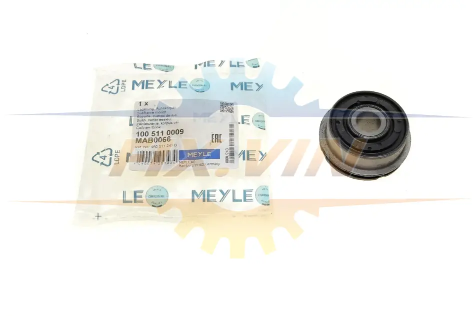 Сайлентблок важеля (заднього) Audi 100/A6 88-97 MEYLE 100 511 0009 (фото 1)