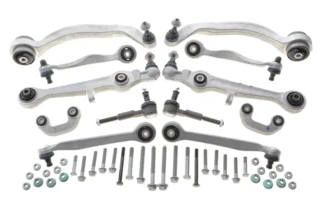 Комплект важелів підвіски (передньої) Audi A4 94-00/A6 97-05/VW Passat B5 00-05 (тонкий палец d=16mm/повний) MEYLE 116 050 0087/HD