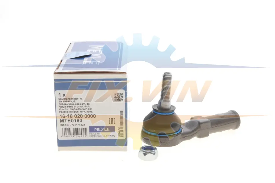 Наконечник тяги рульової (R) Renault Kangoo 97- MEYLE 16-16 020 0000 (фото 1)