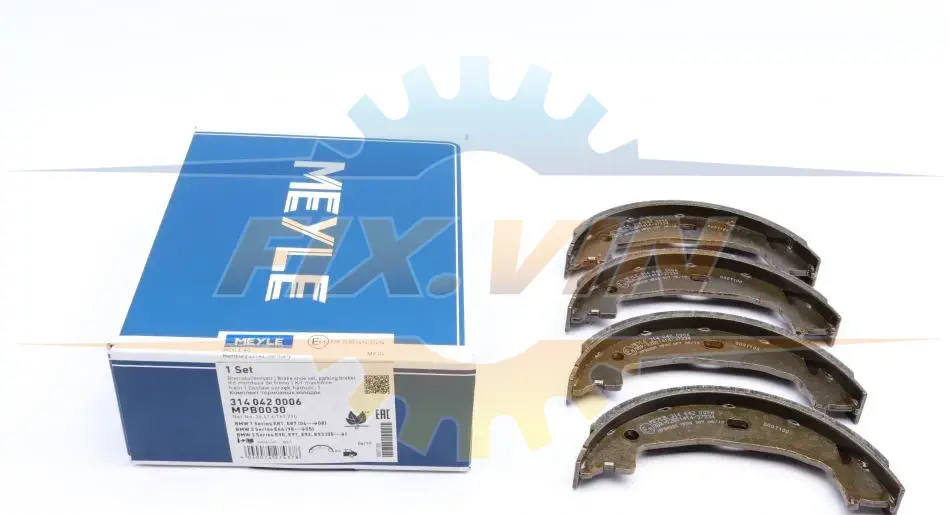 Колодки ручника BMW 1 (E81/E82)/3 (E46/E90) 00- (160x20) MEYLE 314 042 0006 (фото 1)