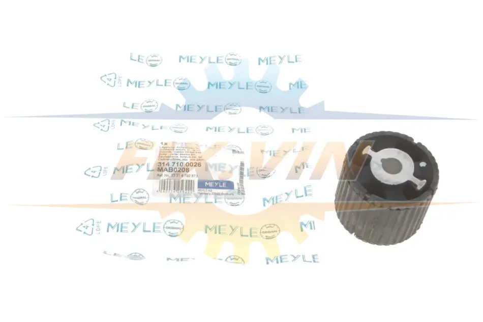 Сайлентблок балки (задньої/спереду) BMW 5 (F10/F11/F07)/6 (F12/F13)/7 (F01/F02/F03/F04) 08-18 MEYLE 314 710 0026 (фото 1)