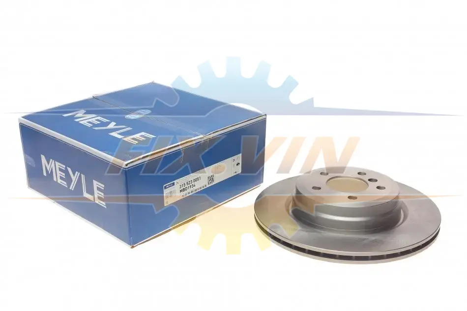 Диск гальмівний (задній) BMW 3 (E90) 2.5-3.0/2.0d 04-11 (336x22) MEYLE 315 523 0051 (фото 1)