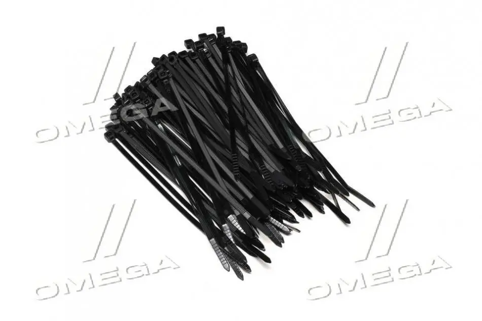 Хомут пластиковий 3,6 х150мм. чорний (100шт) (Cofil) MIKALOR CABLE TIE 3,6х150 (фото 1)