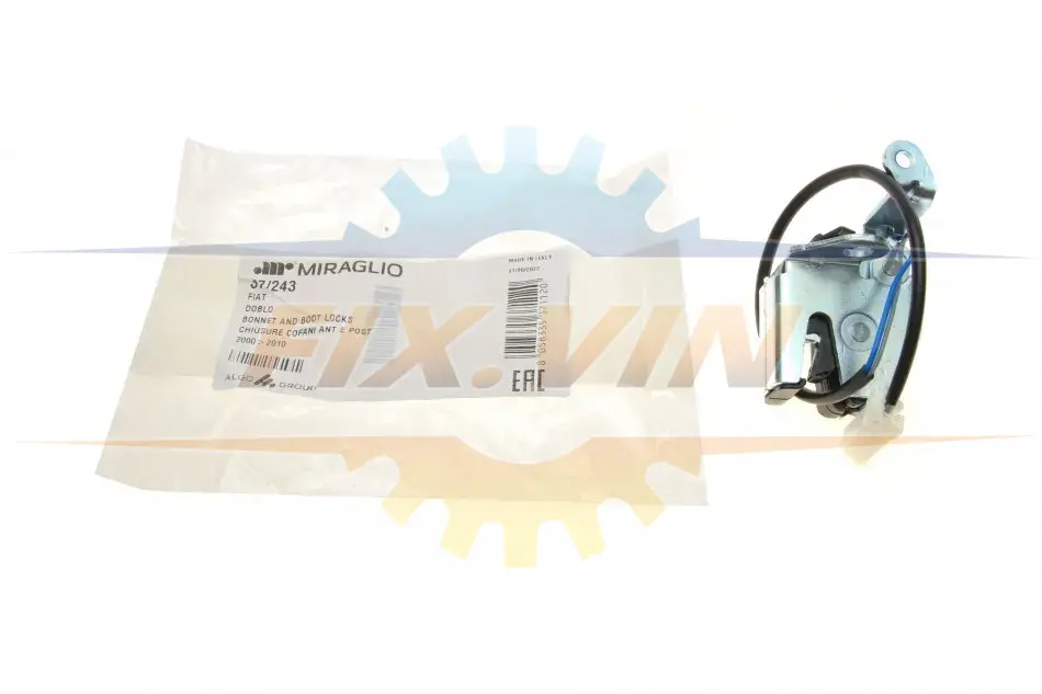 Замок дверей (задніх/знизу/L) Fiat Doblo 01- (електричний) MIRAGLIO 37/243 (фото 1)