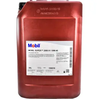 Масло моторное Super 2000 Х1 10W40 20л MOBIL 150016