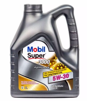 Олива моторна Super 3000 Formula FE 5W-30 4л MOBIL 152564